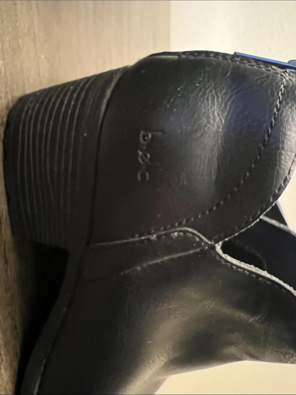B.O.C Women's Black Ankle Boots - Sleek Leatherette Booties